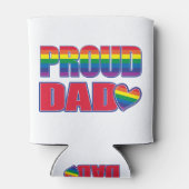 PROUD — Vader — Regenboogvlag Blikjeskoeler (Achterkant)