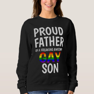 Proud vader van de Geweldige Gay Son Lgbt Pride Fa Trui
