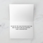 "PROUD VAN HET MAN DAT U ZOND HEBT GEWORDEN"-KAART KAART (Binnen)