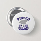Proud van mijn Afstudeerder! Ronde Button 5,7 Cm (Voorkant /achterkant)