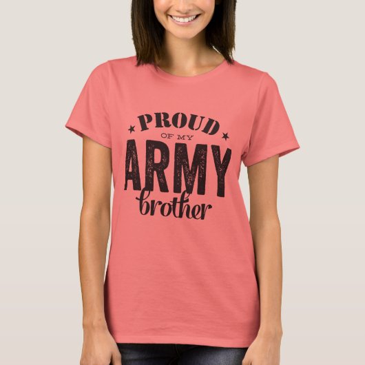 Proud van mijn ARMY Brother T-shirt (Voorkant)
