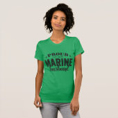 Proud van mijn MARINE echtgenoot T-shirt (Voorkant volledig)