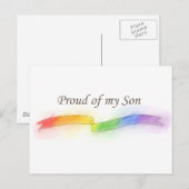 Proud van mijn zoon briefkaart (Voorkant / Achterkant)