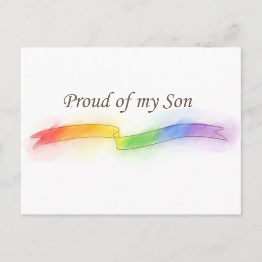 Proud van mijn zoon briefkaart (Voorkant)