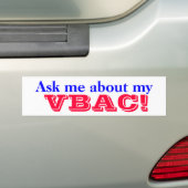 Proud VBAC Mama Goddess Bumpersticker (Op auto)