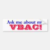 Proud VBAC Mama Goddess Bumpersticker (Voorkant)