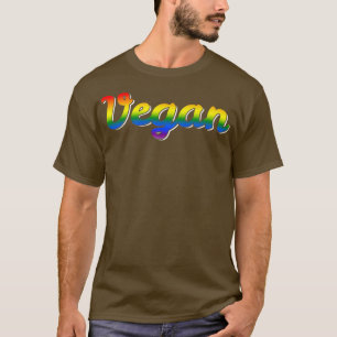 Proud Vegan Queer Trans Gay Lesbian Veganis T-shirt