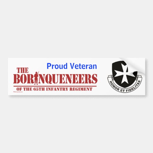 Proud Veteran - Bumpersticker (Voorkant)