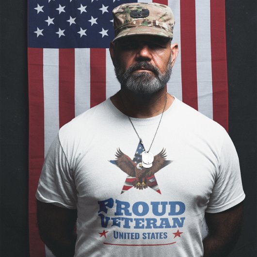 Proud Veteran Eagle  T-shirt