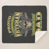 Proud Veteran Prouder wordt vader genoemd Sherpa Deken (Voorkant (horizontaal))