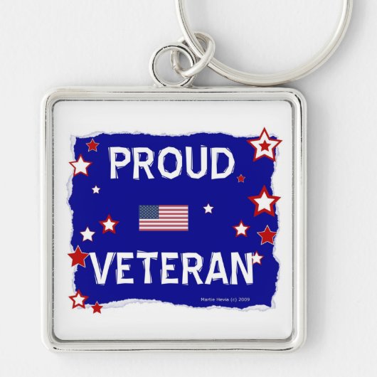 Proud Veteran Sleutelhanger (Voorkant)