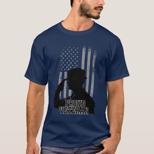Proud Veteran T-shirt (Voorkant)