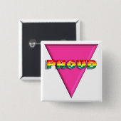 Proud Vierkante Button 5,1 Cm (Voorkant /achterkant)