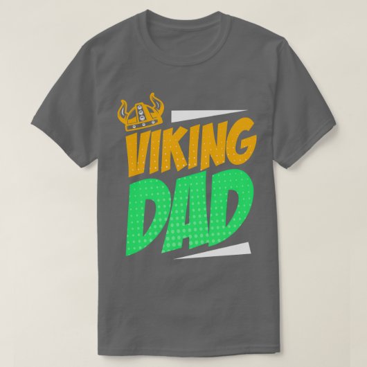 Proud Viking Warrior met Beard Helmet 4 T-shirt (Design voorkant)