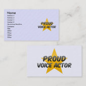 Proud Voice Actor Visitekaartje (Voorkant / Achterkant)