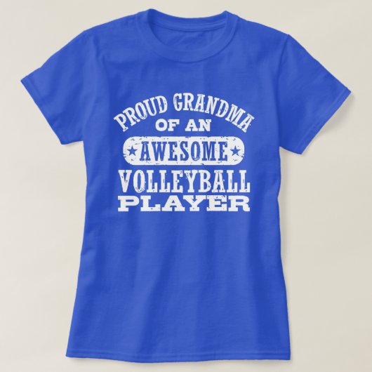 Proud Volleyball Grandma T-shirt (Design voorkant)
