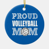 Proud Volleyball Mam-versiering Keramisch Ornament (Voorkant)