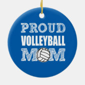 Proud Volleyball Mam-versiering Keramisch Ornament (Achterkant)