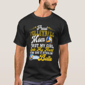 Proud Volleyball mama Ze is Stealin' Balls Familie T-shirt (Voorkant)