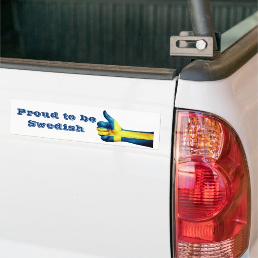 Proud voor Zweeds Bumpersticker (Op Truck)
