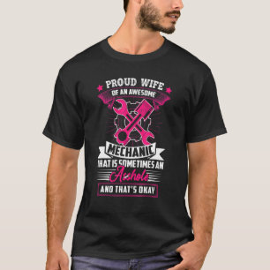 Proud vrouw van een Geweldige mechanische techniek T-shirt