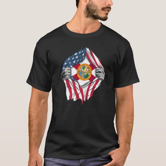 Proud VS - thuisland Patriotic Home State Flag F T-shirt (Voorkant)
