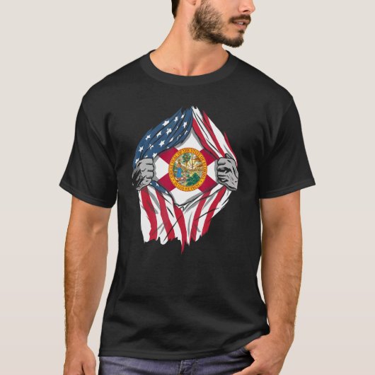 Proud VS - thuisland Patriotic Home State Flag F T-shirt (Voorkant)