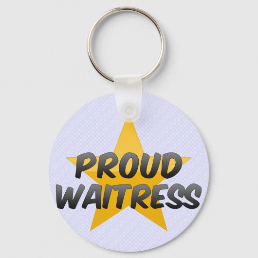 Proud Waitress Sleutelhanger (Voorkant)