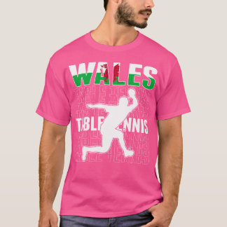 Proud Wales Table Tennis Lovers Jersey Pride Welsh T-shirt