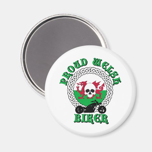 Proud Welsh Biker Magneet (Voorkant / Achterkant)