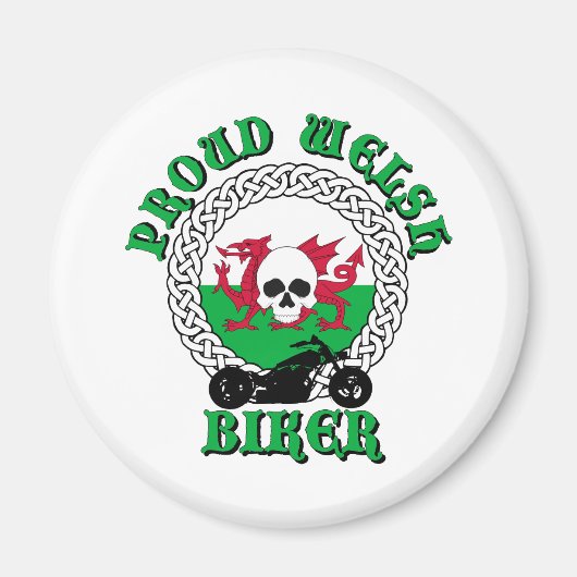 Proud Welsh Biker Magneet (Voorkant)