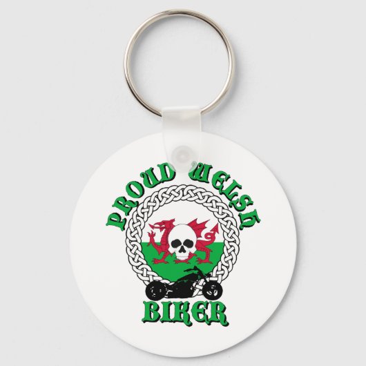 Proud Welsh Biker Sleutelhanger (Voorkant)