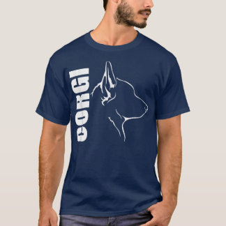 Proud Welsh Corgi Profile Dog Breed Dog 1128 T-shirt
