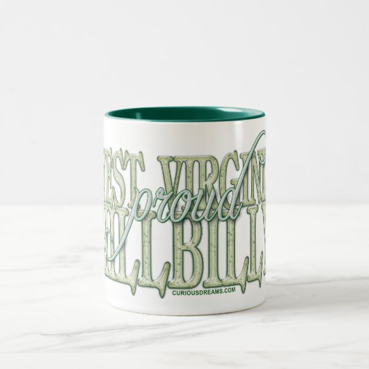 Proud West Virginia Hillbilly Tweekleurige Koffiemok (Center)