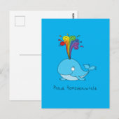 Proud Whale Gay Pride LGBTQ Briefkaart (Voorkant / Achterkant)
