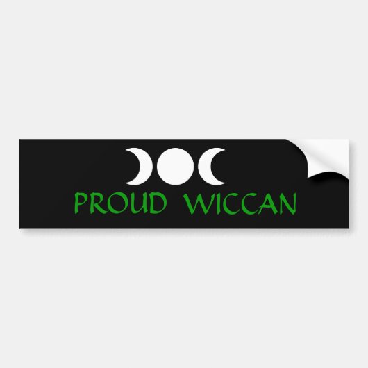 Proud Wiccan-Bumpersticker Bumpersticker (Voorkant)
