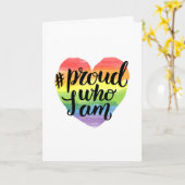 Proud wie ik ben kaart (Gele Bloem)