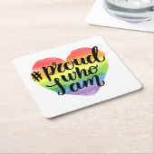 Proud wie ik ben kartonnen onderzetters (Schuin)