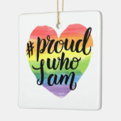 Proud wie ik ben keramisch ornament (Links)