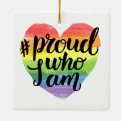 Proud wie ik ben keramisch ornament (Achterkant)