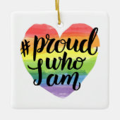 Proud wie ik ben keramisch ornament (Voorkant)