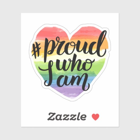 Proud wie ik ben sticker (Vel)