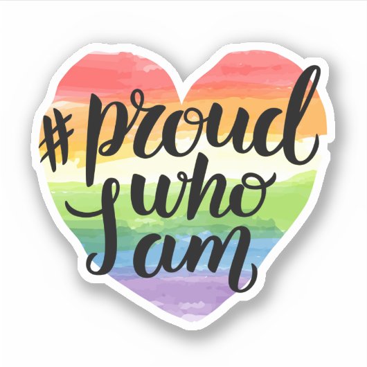 Proud wie ik ben sticker (Voorkant)