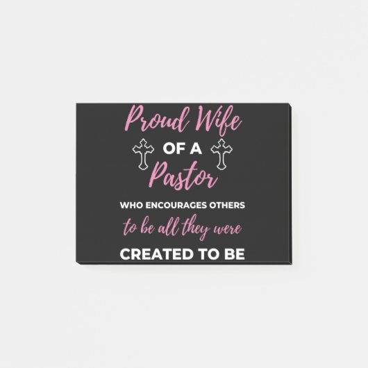 Proud Wife Of A Pastor Who Enmoeges Post-it® Notes (Voorkant)