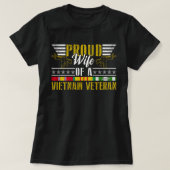 Proud wife Of A Vietnam Veteran T-shirt (Design voorkant)