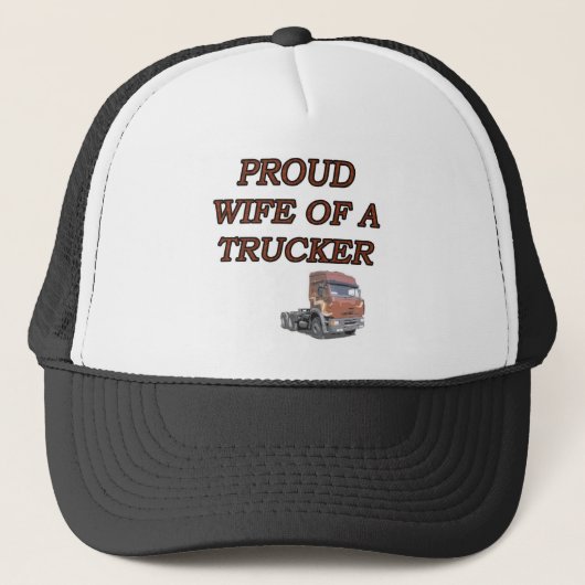 PROUD WIFE TRUCKER TRUCKER PET (Voorkant)