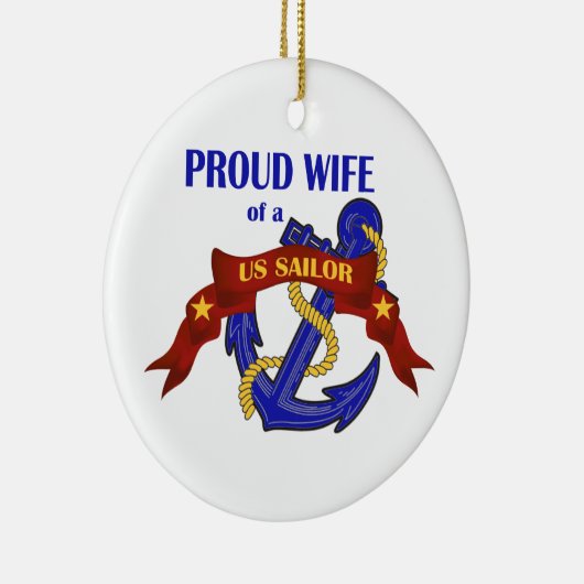 Proud Wife van een Amerikaanse Sailor Ornament (Rechts)