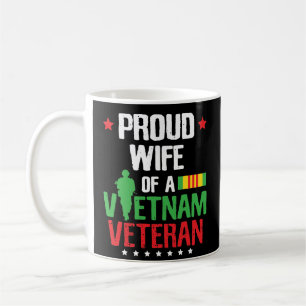 Proud Wife Vietnam Veteran Coffee Mok Veteranendag
