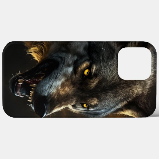 Proud Wolf iPhone Case (Achterkant (horizontaal))