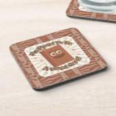 Proud Word Nerd Pattern Slogan Fun Art Bier Onderzetter (Linkerzijde)